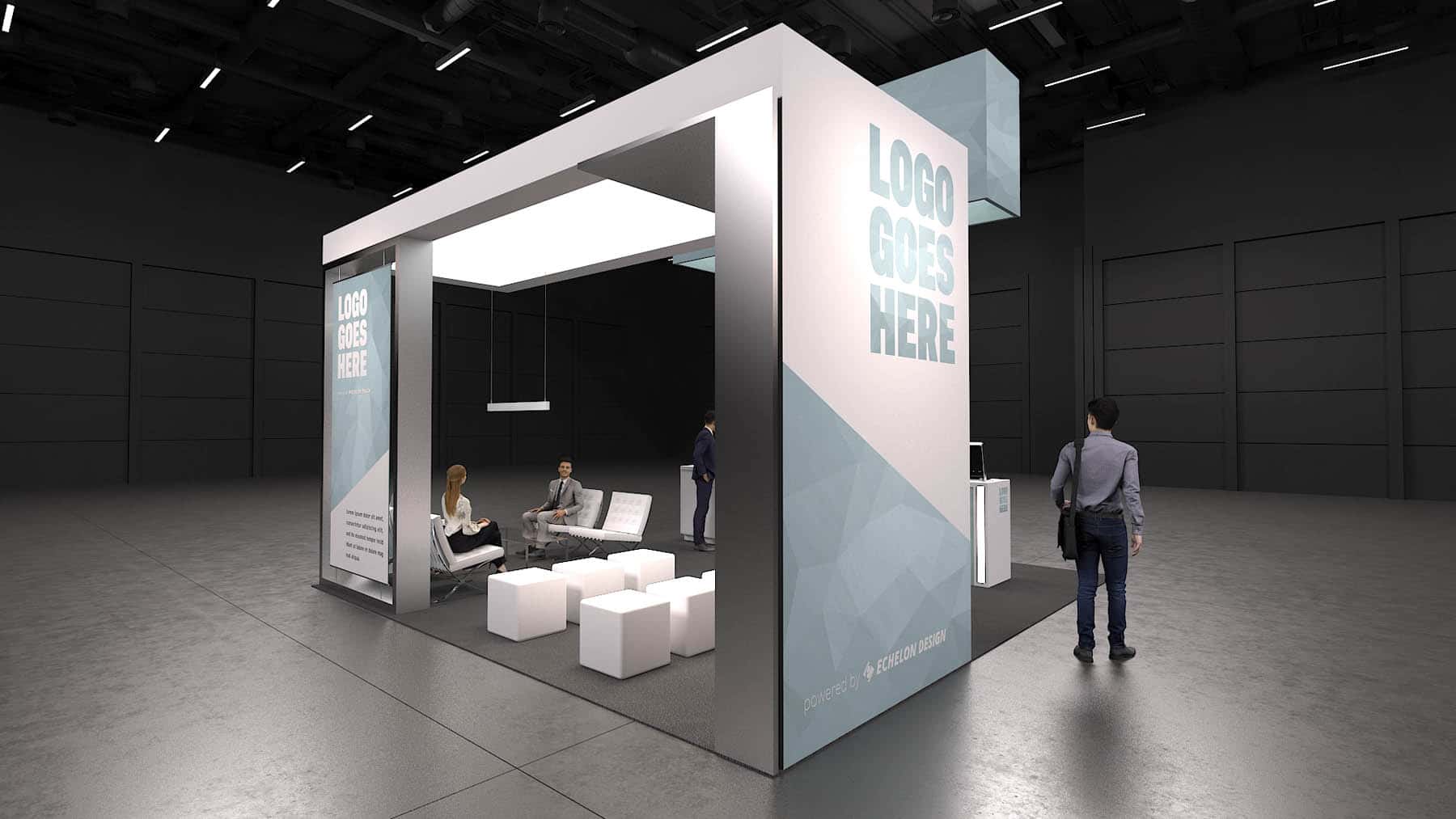 20x20 Trade Show Booth Design - Echelon Design Inc